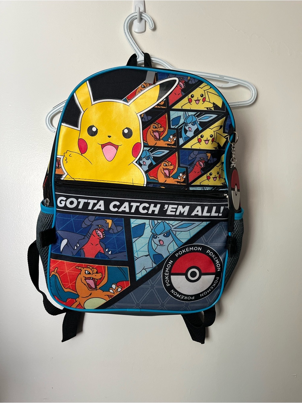 Kids Backpack with Pikachu - Yellow & Blue